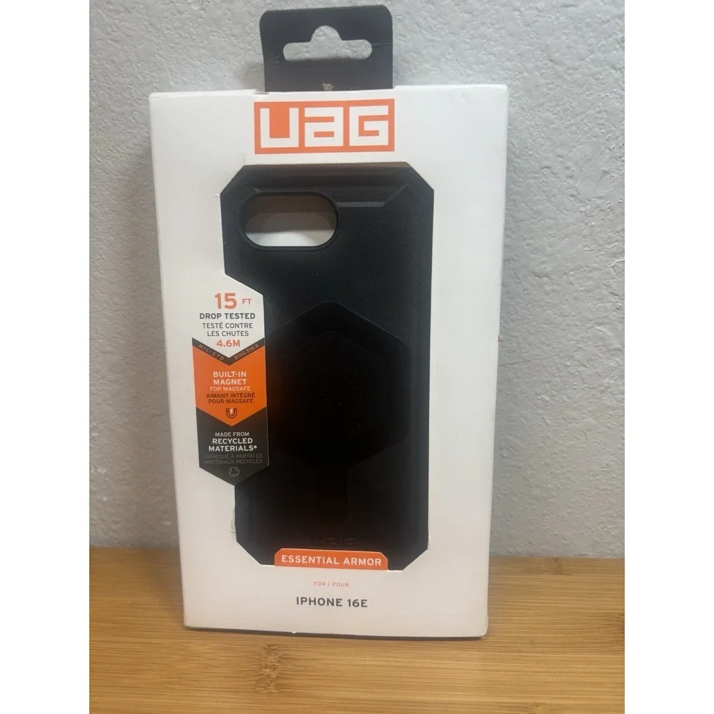 UAG iPhone 16e Case Essential Armor - Military Grade Drop - Black - Open Box‎